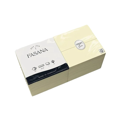 Dinner Servietten, 40x40cm, 1/8, champagne 3-lagig_1