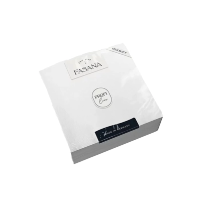 DecoSoft Servietten Uni 1/4, 40x40cm, weiss _1