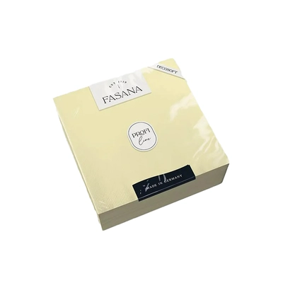 DecoSoft Servietten Uni 1/4, 40x40cm, champagne _1