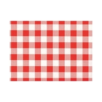 Tischsets Karo, 1-lagig rot, 30 x 40 cm 