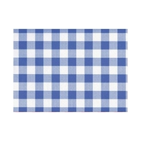 Tischsets Karo, 1-lagig blau, 30 x 40 cm 
