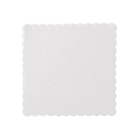 Tellerpapiere Kroko, 15x15cm, weiss 