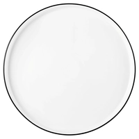 Good Mood Black, Teller flach, 30 cm Ø 