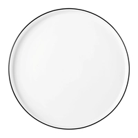 Good Mood Black, Teller flach, 28 cm Ø 