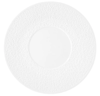 Nori Teller flach, Ø 33 cm,breiter Rand mit Relief 