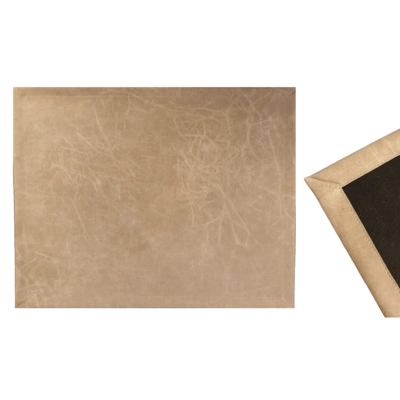 Set de table, 43x33 cm, Vintage Grège avec ourlet,_1