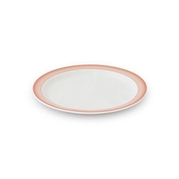 Wav Teller flach, Ø 21 cm, hellrot 