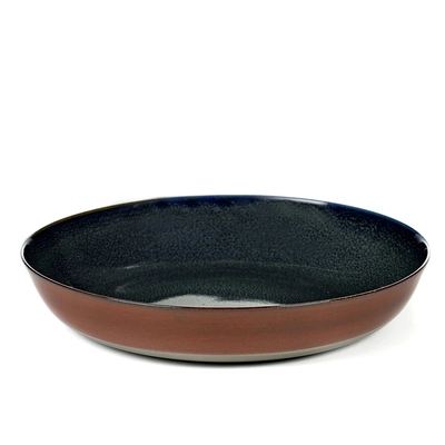 Terres de Rêves, Teller Coupe tief, d.blue/rust Ø 21 cm, H: 4 cm_1