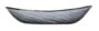Scape Glas Teller oval, Rauchglas, 30 x 20 cm 