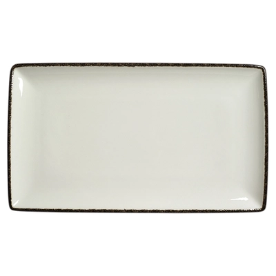 Charcoal Dapple plat rectangulaire, 33  x 19 cm_1