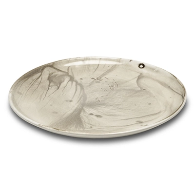 Flom Base Teller coupe flach, Ø 30 cm, 7x11, mahogany_1