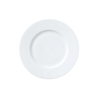 Classic Teller flach, breite Fahne, Ø 22 cm, William Edwards - Bone China 