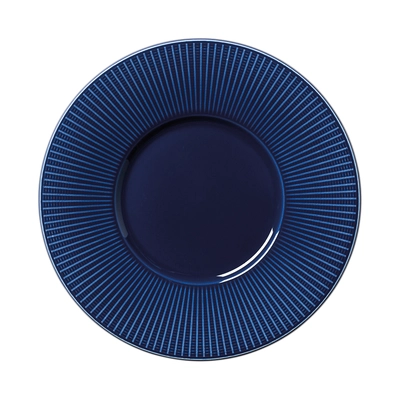 Willow Azure Gourmet Teller flach, Ø 28.5 cm, mit medium Fahne_1