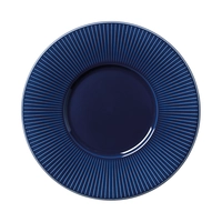 Willow Azure Gourmet Teller flach, Ø 28.5 cm, mit medium Fahne