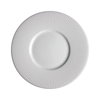 Willow Gourmet Teller flach, weiss, Ø 28.5 cm, mit medium Fahne