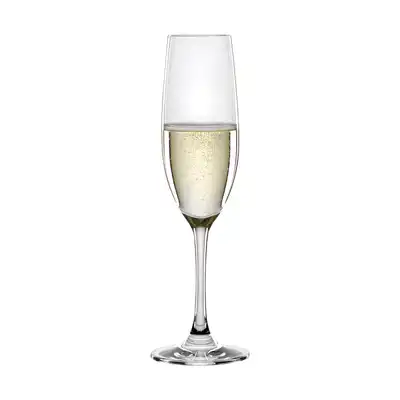 Chiara Champagner Glas No 18, 1dl+, 181 ml,  Ø 51 mm, H: 219 mm, Fussplatte Ø 67 mm_2