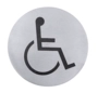Hinweisschild CNS Ø 7.5cm Rollstuhlfahrer 