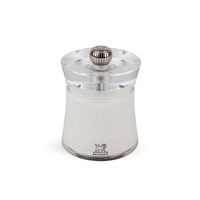 Peugeot Bali Salzmühle, Acryl, weiss, H: 8 cm 