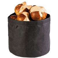 Paperbag rund schwarz, Kraftpapier, Ø 24 cm 