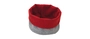 Smart Brotbag, Filzoptik grau, rot, Ø 15 cm, H:10 cm, Polyester Filz-Look, waschbar bei 30°