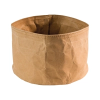 Paperbag rond sable en papier kraft, Ø 17 cm