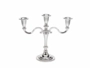 Kerzenständer Argento 3-armig, versilbert, H:38 cm 