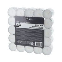 Rechaudkerzen Budget mit Blechhülsen, Ø 3.9 cm, H: 1.5 cm, Brenndauer ca. 4 h