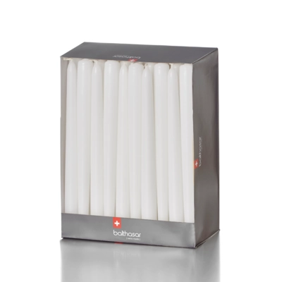 Spitzkerzen 24 cm, Ø 2.2 cm, weiss _1