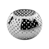 RW Sesame Teelicht, Ø 12.4 cm, H: 8.9 cm, polierter Edelstahl 