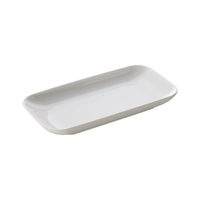 Move Plat en porcelaine blanc, 24 x 12 cm