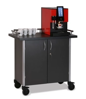 Service- und Kaffeestation, 104 x 62.5 x 105 cm aus Holz in Metallschwarz, 65 kg_1