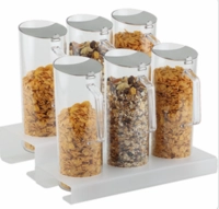 Cerealien-Bar mit 3 Karaffen, Ständerhöhe 8 cm _1