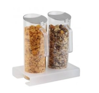 Cerealien-Bar mit 2 Karaffen, Ständerhöhe 8 cm _1