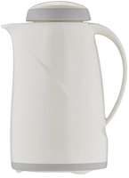 Isolierkanne Helios Wave Mini, weiss, 0.6 l,  H: 22.3 cm, 12.8 cm Ø, mit Qualitätsglaseinsatz_1