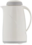 Isolierkanne Helios Wave Mini, weiss, 0.6 l,  H: 22.3 cm, 12.8 cm Ø, mit Qualitätsglaseinsatz