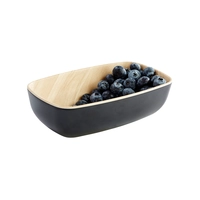 Melamin Schale schwarz, Holzoptik 17.6 x 10.8 cm Frida, 50 cl, GN 1/9