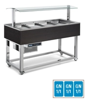 Gekühltes Buffet Green, 3 x GN 1/1, Wenge dunkel Essence Plus_1