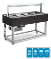 Gekühltes Buffet Green, 4 x GN 1/1, Wenge dunkel Essence Plus_1