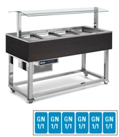 Gekühltes Buffet Green, 6 x GN 1/1, Wenge dunkel Essence Plus_1