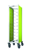 Tablett-Abräumwagen TAW10 GN 1/1, Limette, Edelstahl 18/10, 468 x 673 x 1550 mm