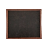 Chic Plain Brown Holz Tablett, 42.5 x 32.5 cm 