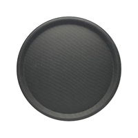 Rubberform-Antir.-Tablett, schwarz, 38 cm Ø 