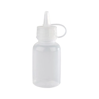 Quetschflasche,4er Set, 3cm Ø, H: 8.5cm, 30 ml Polyethylen, transparent