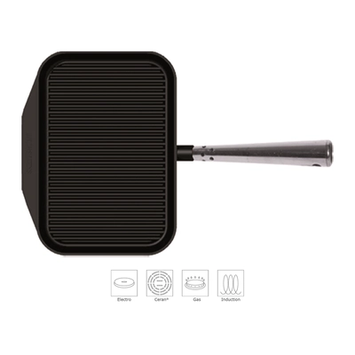 Grillpfanne Gusseisen Irony, 29 x 20 cm, H: 4 cm _1