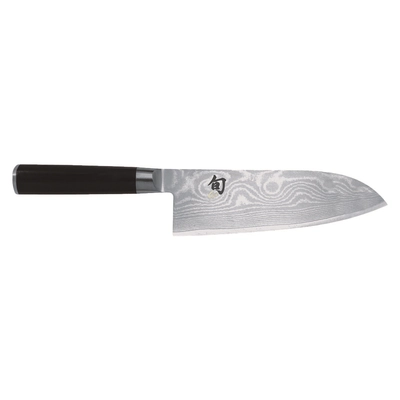 Shun Serie Damaststahl grosses Santoku-Messer Klingenlänge 18.0cm_1