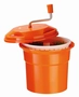 Salatschleuder manuell, orange, 25 Liter Ø 42 cm, H: 52 cm