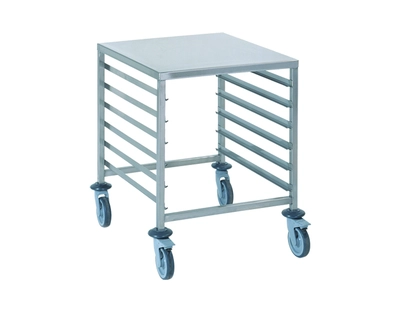 Regalwagen mit Arbeitsplatte, GN2/1, 6 Auflageschienen_1