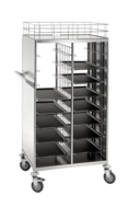 Tablett-Transportwagen TT1600 H: 1700 mm, 925 x 610 mm, für 24 Tabletts