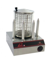 Hot-Dog Apparat Modell S-4, mit 4 Spiessen Behälter aus Hartglas, 800 W_1