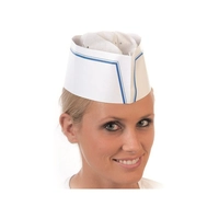 Einweg-Kochmützen EARL, Schiffchen Mütze, H:8.8 cm Kleinverpackung